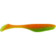 Bass Assassin Walleye Assassin Turbo Shad, 4in, 10 per Pack, Cantaloupe, 4, WA32399