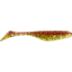 Bass Assassin Walleye Assassin Turbo Shad, 4in, 10 per Pack, Red Gold Shiner, 4, WA32380
