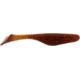 Bass Assassin Walleye Assassin Turbo Shad, 4in, 10 per Pack, Rootbeer/Red Glitter, 4, WA32401