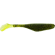 Bass Assassin Walleye Assassin Turbo Shad, 4in, 10 per Pack, Watermelon Red Glitter/Chartreuse Tail, 4, WA32267