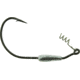 Bass Assassin Weighted Swim Hook, 5/0 Hook, Clear/Silver Glitter, 1/8oz, 3/per Pack, SWIM18185