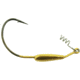 Bass Assassin Weighted Swim Hook, 5/0 Hook, Gold, 1/4oz, 3/per Pack, SWIM14125