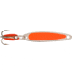 Swedish Pimple Jigging Lure, 1/10 oz, 1 in, Fluorescent Orange/Silver, 2FON