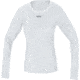 GOREWEAR Womens M WINDSTOPPERR Base Layer Thermo Long Sleeve Shirt in Light Grey/White Medium 8-10 Slim fit 9DF48C27, 100321-9201-40