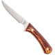 Bear and Son Knives Bird &amp; Trout Fixed Blade Knife, 3in, 440 Stainless Steel, Stag Delrin Handle w/ Leather Sheath, 751