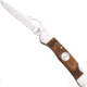 Bear and Son Knives Locking Cowhand Folding Knife, 2.88in, 1095 Carbon Steel, Heritage Walnut Handle, C2149L