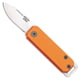Bear and Son Knives Slip Joint Folding Knife, 1.5in, High Carbon Stainless Steel, Drop Point, Aluminum Handle, Orange, 109OR