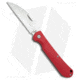 Bear and Son Knives Wharncliffe Folding Knife, 3.25in, D2, Wharncliffe Blade, G10 Red Handle, Steel/Red, 7.75in, BHQ-196292