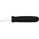 Bear &amp; Son Cushion Grip Fixed Blade Knife, hollow ground High Carbon SS blad, Black Kraton cushion grip Handle BC486