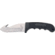 Bear &amp; Son Guthook Hunter Fixed Blade Knife, partially serrated SS guthook Blade, Black Kraton Handle BC444SR
