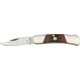Bear &amp; Son Lockback Fold Knife 3in closed, High Polished 1095 Carbon Steel clip Blade, Red Stag Bone Handle BCCRSB26