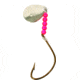 BearPaw Flicker Snelled Hook, Wide Gap, Kahle Bronze, 8in Mono, Nickel Spinner, Size 1, 6 per Pack, FNWB-1