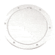 Beckson Marine 6&quot; Smooth Center Pry-Out Deck Plate - White 46449