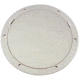 Beckson Marine 8&quot; Smooth Center Pry-Out Deck Plate - White 46453