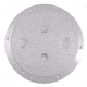 Beckson Screw-Out Deck Plate, White w/Diamond Texture, 8in, DP84-W