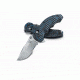 Benchmade 300-1 Axis Flipper Folding Knife, Plain Edge/ Black and Blue G10 Handles 300-1