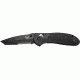 Benchmade Griptillian Tanto Folding Knife, Combo Edge, BK1 Blade, Black Handle 553SBK