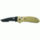 Benchmade Griptillian Tanto Folding Knife, Combo Edge, BK1 Blade, Sand Handle 553SBKSN