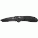 Benchmade Griptillian Tanto Folding Knife, Combo Edge, BK1 Blade, Black Handle 553SBK