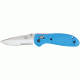 Benchmade Mini-Griptilian Folding Knife, Combo Edge, Satin Blade, Blue Handle 556S-BLU