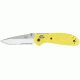 Benchmade Mini-Griptilian Folding Knife, Combo Edge, Satin Blade, Yellow Handle 556S-YEL