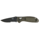 Benchmade Mini-Griptilian Folding Knife, ComboEdge/ BK1 Coated D2 Steel Blade/ Olive Drab Handle 556SBKODD2