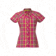 Bergans of Norway Marstein Short Sleeve Shirt - Womens-Cerise/LimeCh-Small