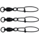 Berkley Cross-Lok Snap and Swivels, Black, Ball Bearing, Size 2 176094