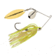 Berkley Power Blade Compact Colorado/Willow Spinnerbait, 1/2oz, White Chartreuse/Silver + Gold, 1570600