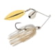 Berkley Power Blade Compact Colorado/Willow Spinnerbait, 3/4oz, White/Silver + Gold, 1570612