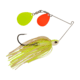 Berkley Power Blade Compact Double Colorado Spinnerbait, 1/2oz, White Chartreuse/Orange + Chartreuse, 1570590