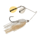 Berkley Power Blade Compact Double Colorado Spinnerbait, 1/2oz, White/Silver + Gold, 1570588