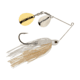 Berkley Power Blade Compact Double Colorado Spinnerbait, 1/2oz, White/Silver + Gold, 1570588