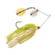 Berkley Power Blade Compact Double Colorado Spinnerbait, 3/8oz, White Chartreuse/Silver + Gold, 1570578