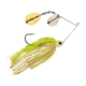 Berkley Power Blade Compact Double Colorado Spinnerbait, 3/8oz, White Chartreuse/Silver + Gold, 1570578