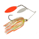 Berkley Power Blade Compact Double Williw Spinnerbait, 1/2oz, Coleslaw/White + Orange, 1570656