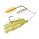 Berkley Power Blade Compact Double Williw Spinnerbait, 1/2oz, White Chartreuse/Silver + Gold, 1570642