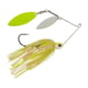Berkley Power Blade Compact Double Williw Spinnerbait, 1/2oz, White Chartreuse/White + Chartreuse, 1570653