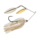 Berkley Power Blade Compact Double Williw Spinnerbait, 1/2oz, White/Gold + Silver, 1570641