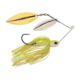 Berkley Power Blade Compact Double Williw Spinnerbait, 1oz, White Chartreuse/Silver + Gold, 1570673