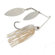 Berkley Power Blade Compact Double Williw Spinnerbait, 3/4oz, White/White + White, 1570670
