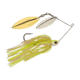 Berkley Power Blade Compact Double Williw Spinnerbait, 3/8oz, White Chartreuse/Silver + Gold, 1570627