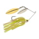Berkley Power Blade Compact Double Williw Spinnerbait, 3/8oz, White Chartreuse/Silver + Gold, 1570627