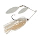 Berkley Power Blade Compact Double Williw Spinnerbait, 3/8oz, White/White + White, 1570639