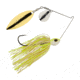 Berkley Power Blade Standard Colorado/Willow Spinnerbait, 1/2oz, White Chartreuse/Silver + Gold, 1570503