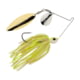 Berkley Power Blade Standard Colorado/Willow Spinnerbait, 1/4oz, White Chartreuse/Silver + Gold, 1570482