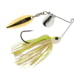 Berkley Power Blade Standard Colorado/Willow Spinnerbait, 3/16oz, White Chartreuse/Silver + Gold, 1570476