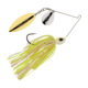 Berkley Power Blade Standard Colorado/Willow Spinnerbait, 3/8oz, White Chartreuse/Silver + Gold, 1570490