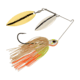 Berkley Power Blade Standard Double Willow Spinnerbait, 1/2oz, Coleslaw/Silver + Gold, 1570572