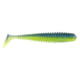 Berkley PowerBait Power Swimmer Swimbaits, 2.8in, 8 Pack, Electric Blue Chartreuse, 1523393